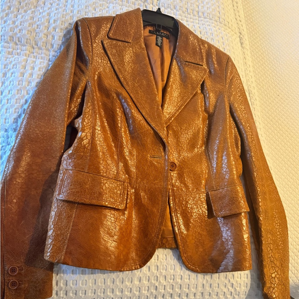 Laundry By Shelli Segal  Leather  Blazer